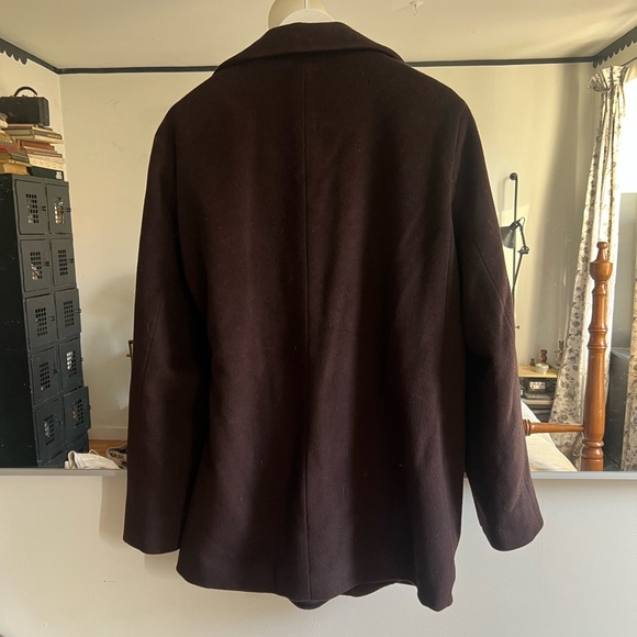 Jil Sander Brown Wool Wrap Coat 40 M/L - Picture 3 of 8
